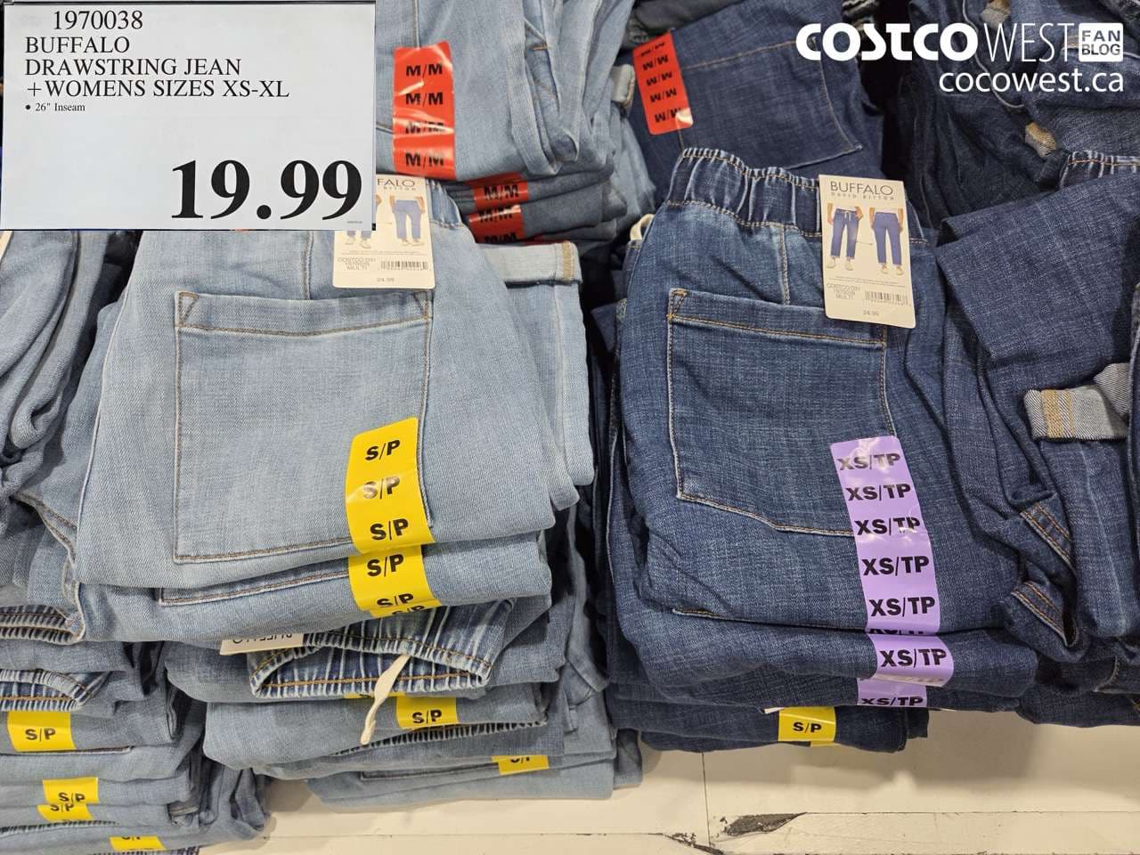 BUFFALO DRAWSTRING JEAN + WOMENS SIZES XS-XL