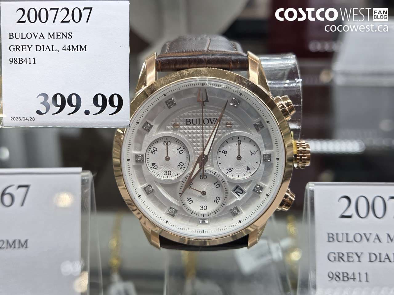 BULOVA MENS GREY DIAL, 44MM 98B411