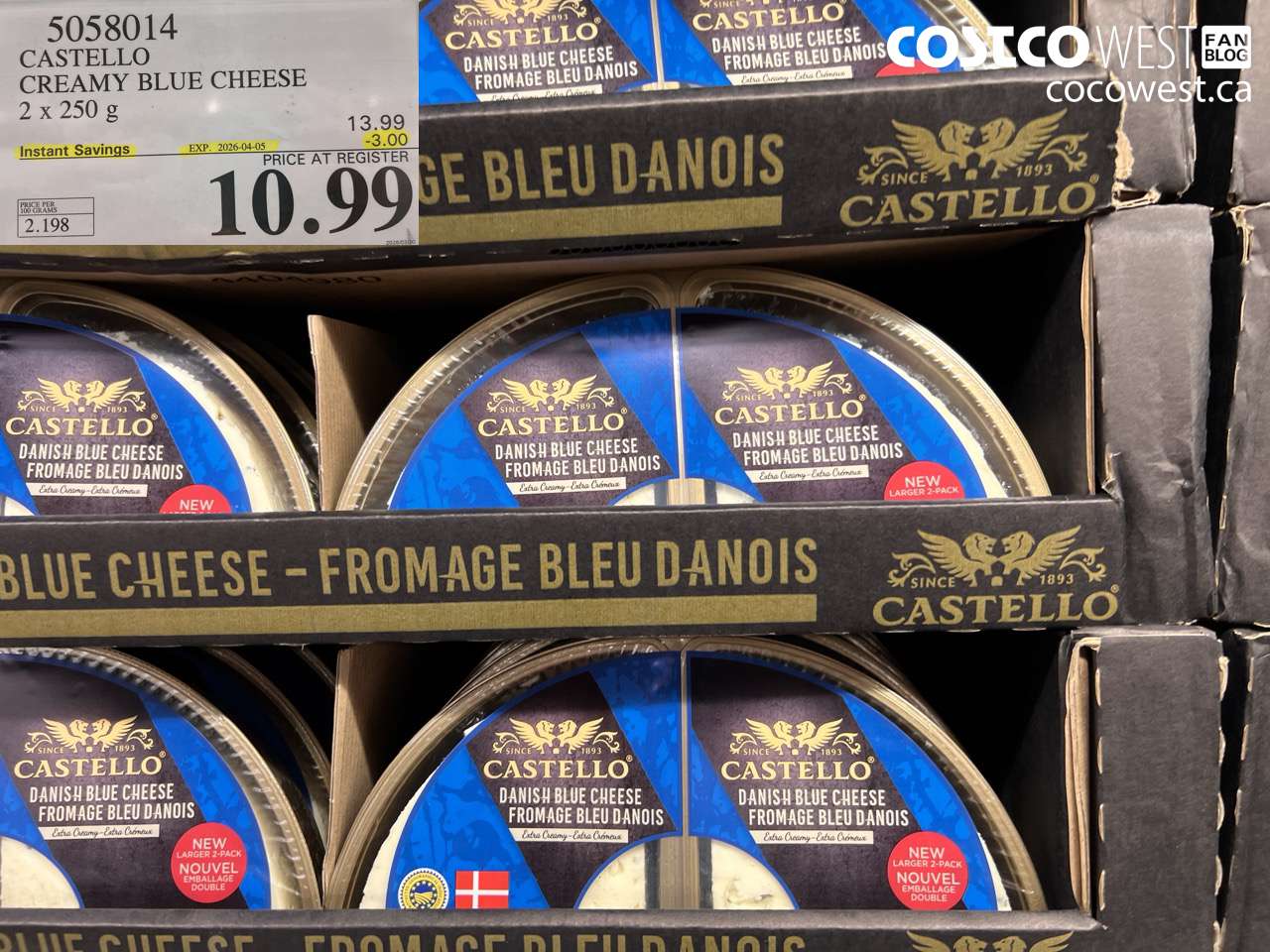 castello creamy blue cheese 2 x 250 g