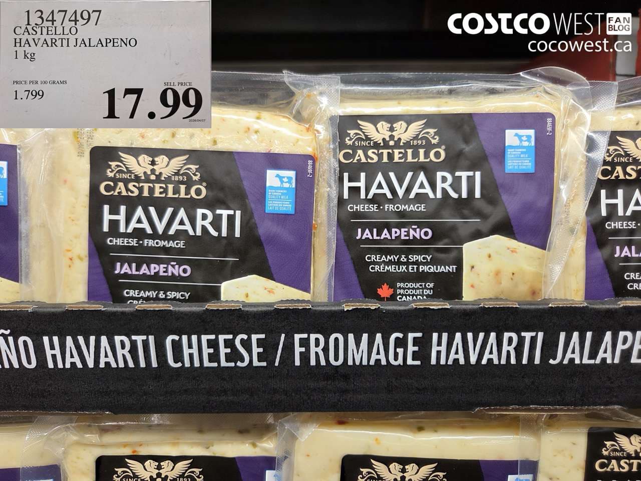 CASTELLO HAVARTI JALAPENO 1 KG