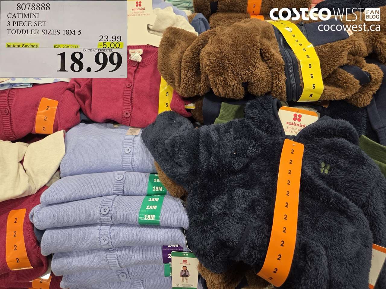 CATIMINI 3 PIECE SET TODDLER SIZES 18M-5