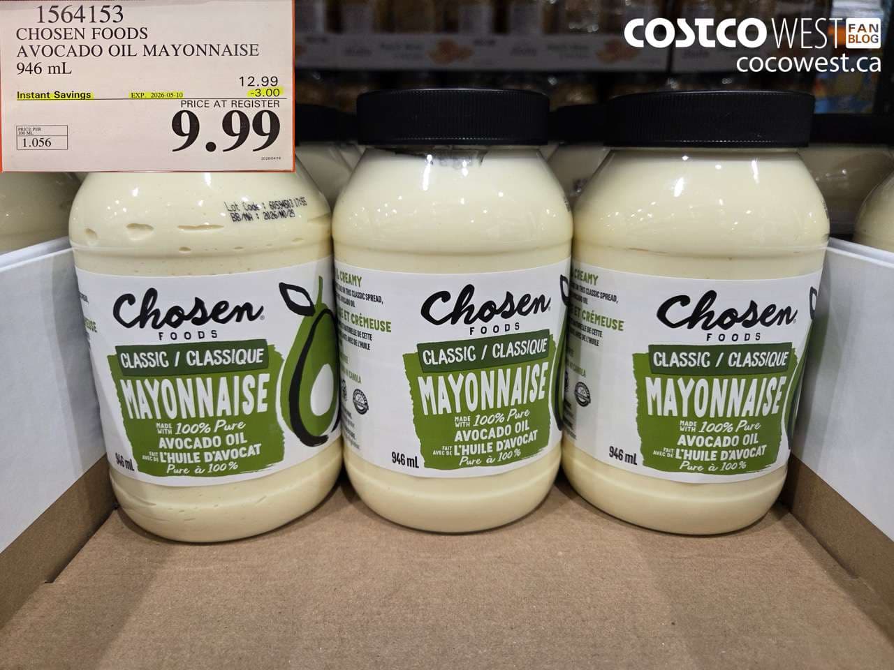 chosen foods avocado oil mayonnaise 946 ml
