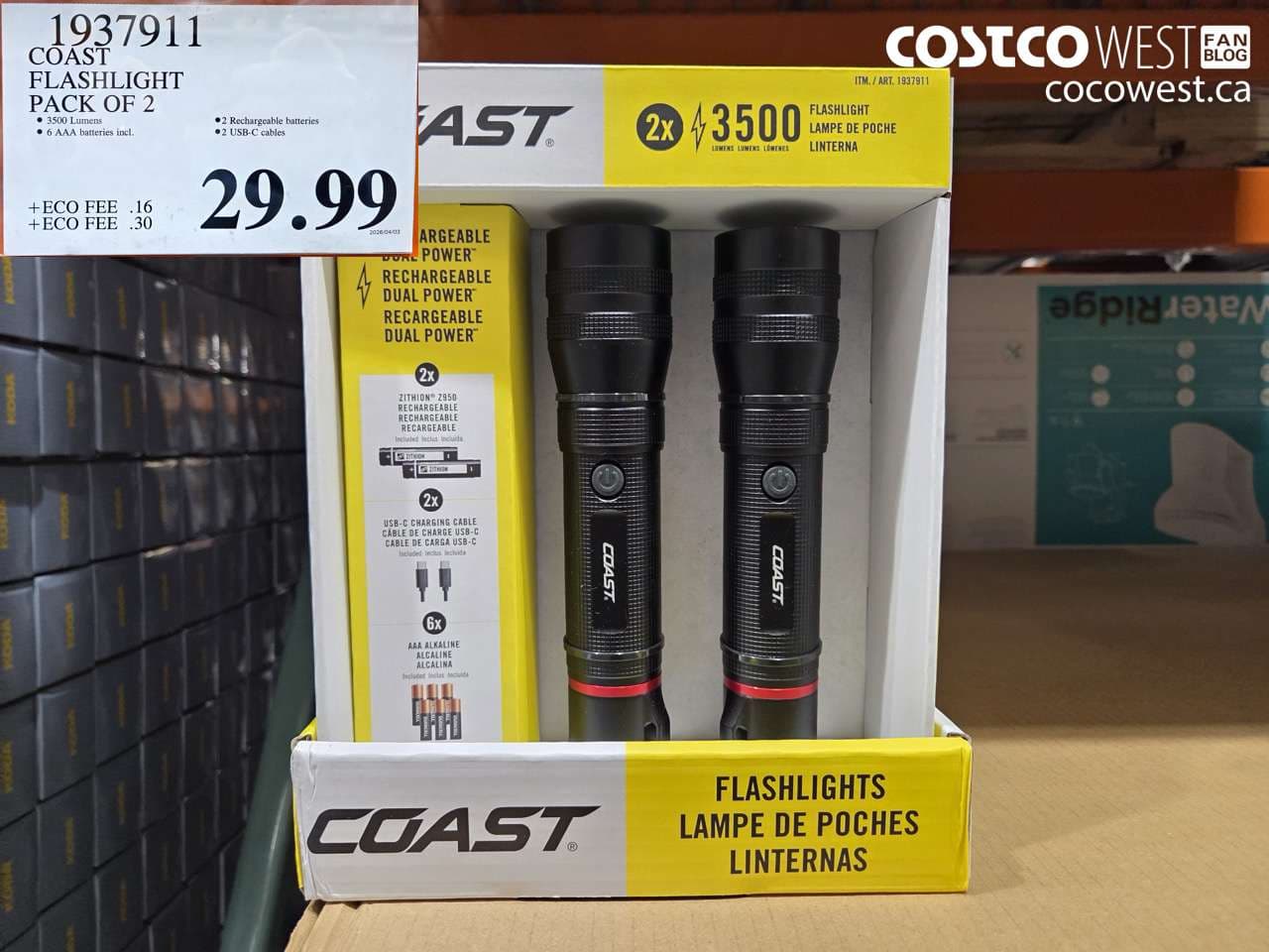 COAST FLASHLIGHT PACK OF 2
