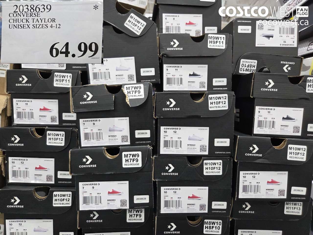 CONVERSE CHUCK TAYLOR UNISEX SIZES 4-12