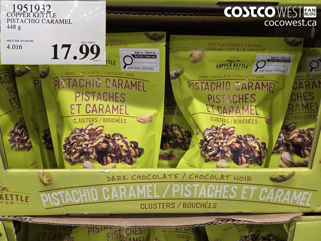 copper kettle pistachio caramel 448g