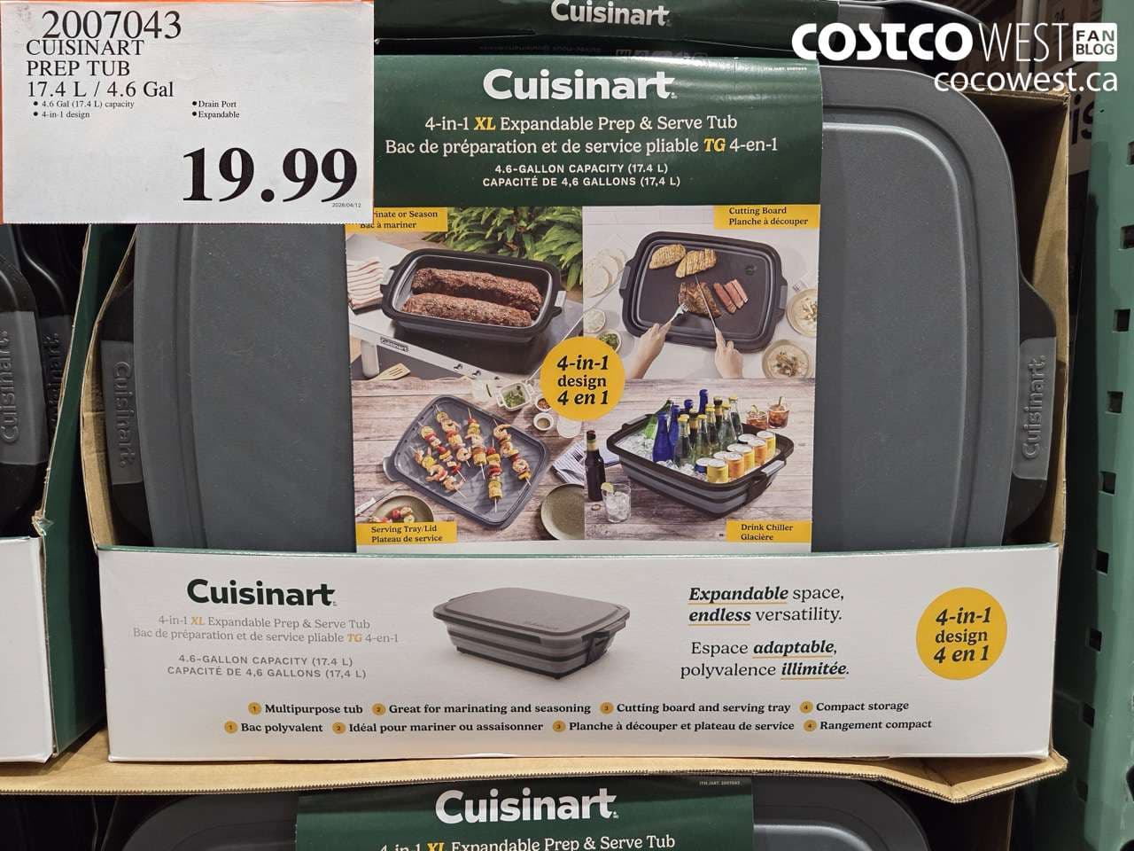 cuisinart prep tub 174 l  46 gal