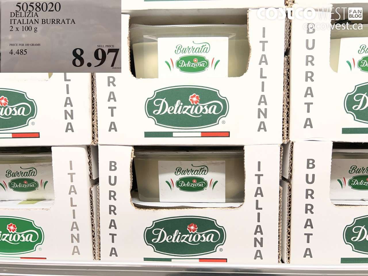 delizia italian burrata 2 x 100g
