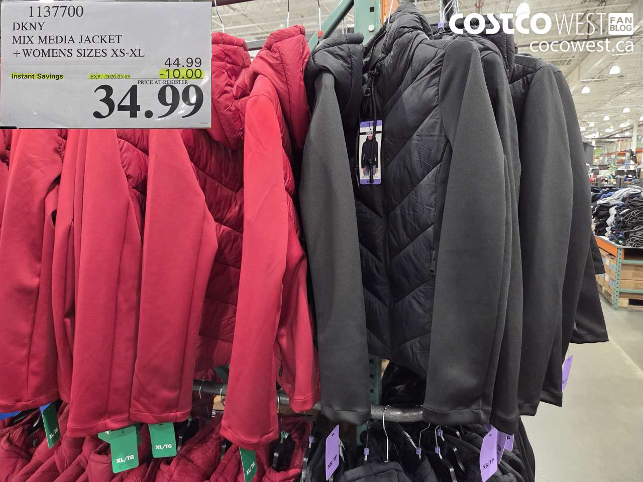 dkny mix media jacket  womens sizes xsxl