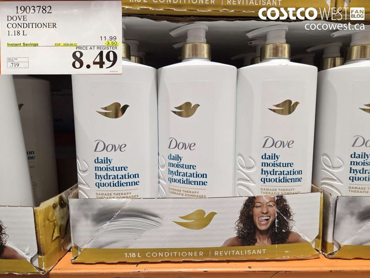 dove conditioner 118 l