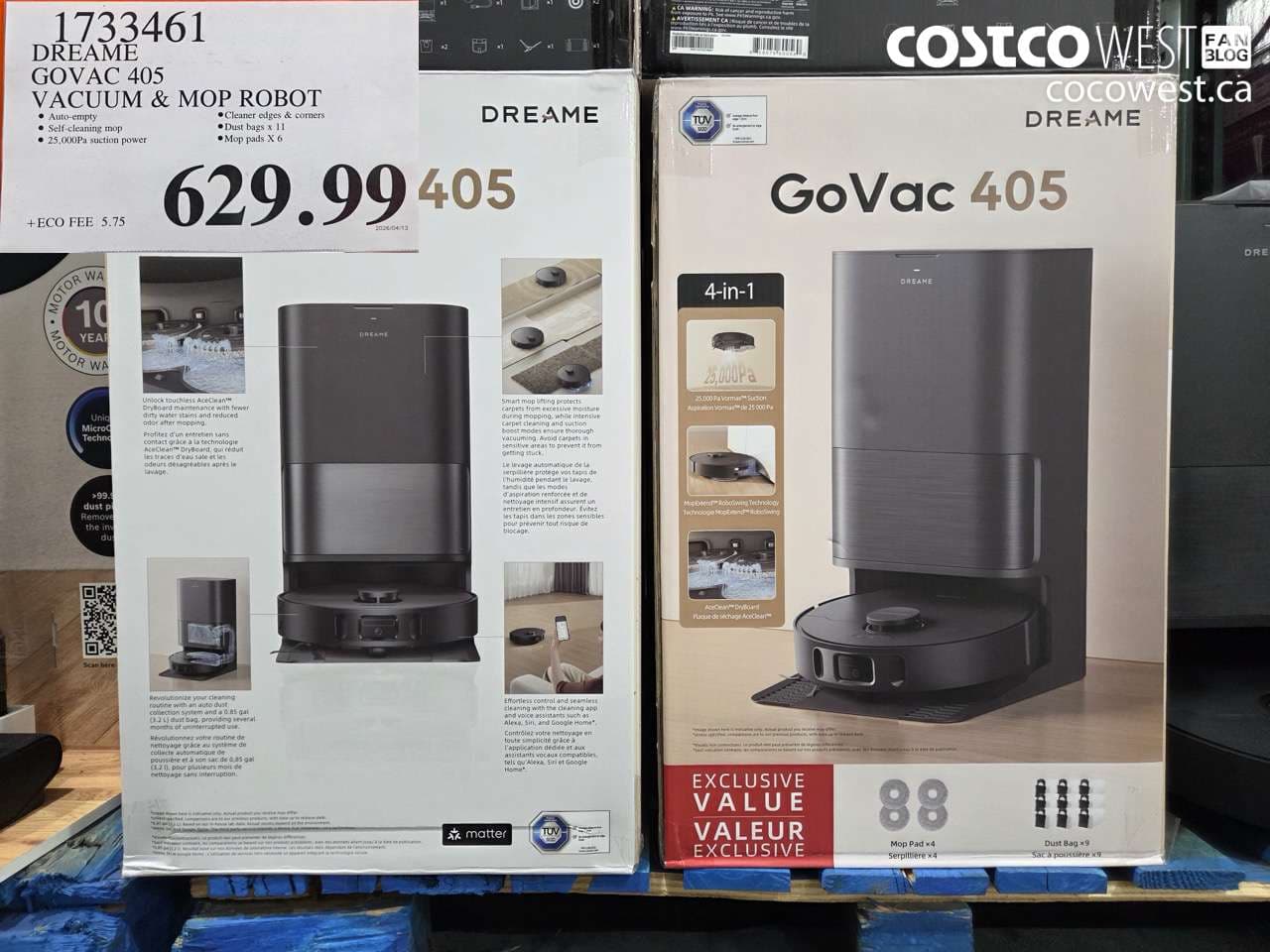 DREAME GOVAC 405 VACUUM & MOP ROBOT