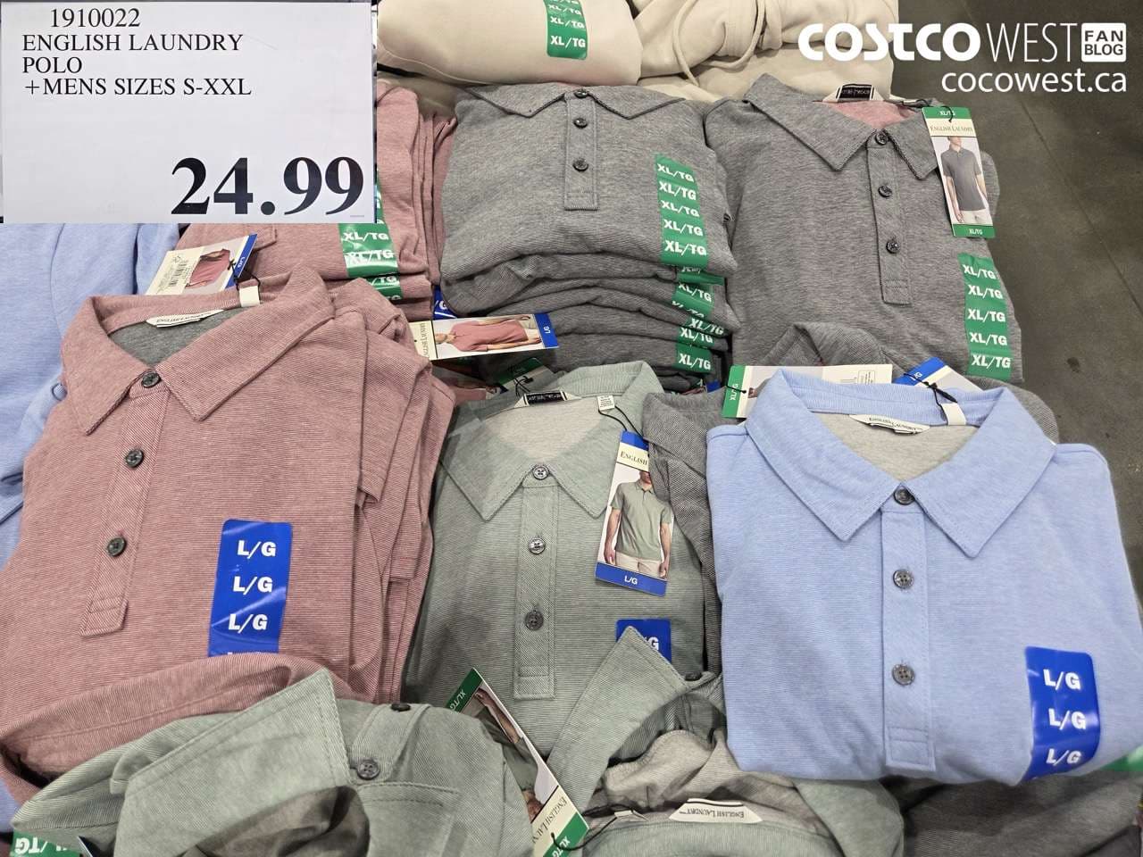 ENGLISH LAUNDRY POLO + MENS SIZES S-XXL