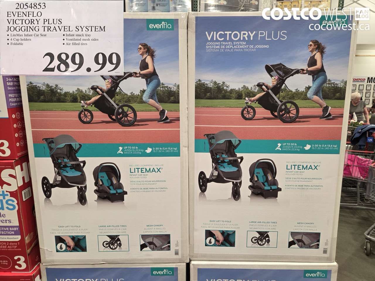 evenflo victory plus jogging travel system