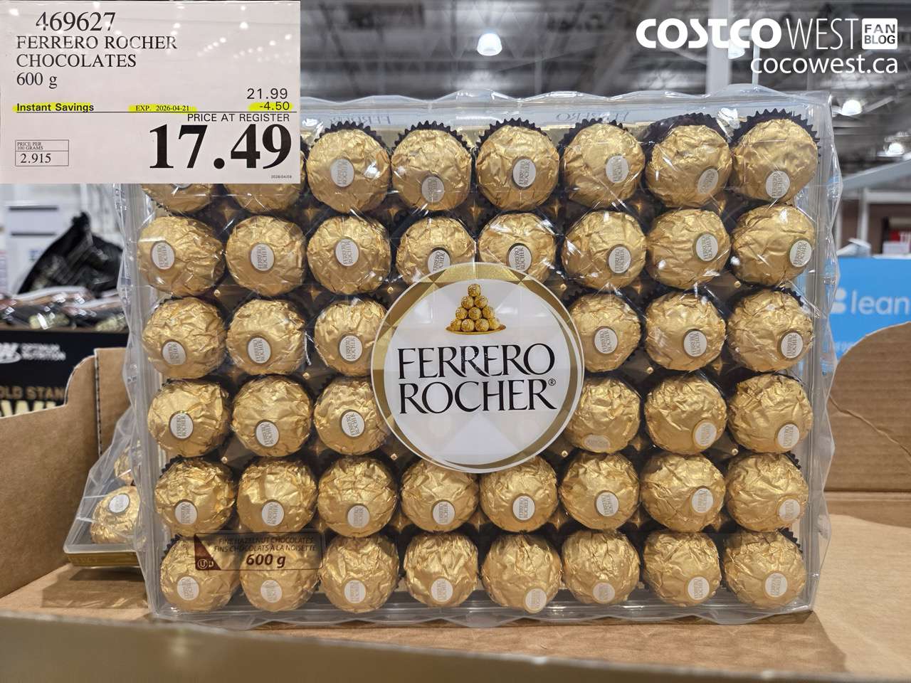 ferrero rocher chocolates 600 g