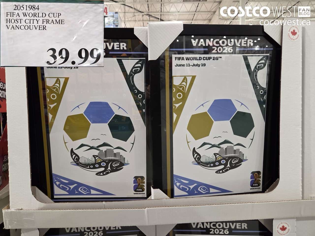 FIFA WORLD CUP HOST CITY FRAME VANCOUVER