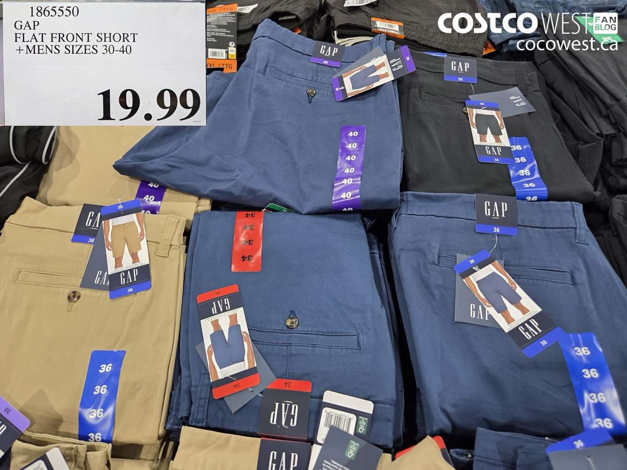 GAP FLAT FRONT SHORT + MENS SIZES 30-40