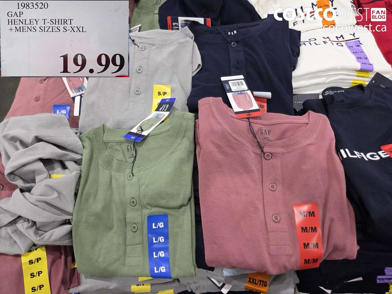 gap henley tshirt mens sizes sxxl