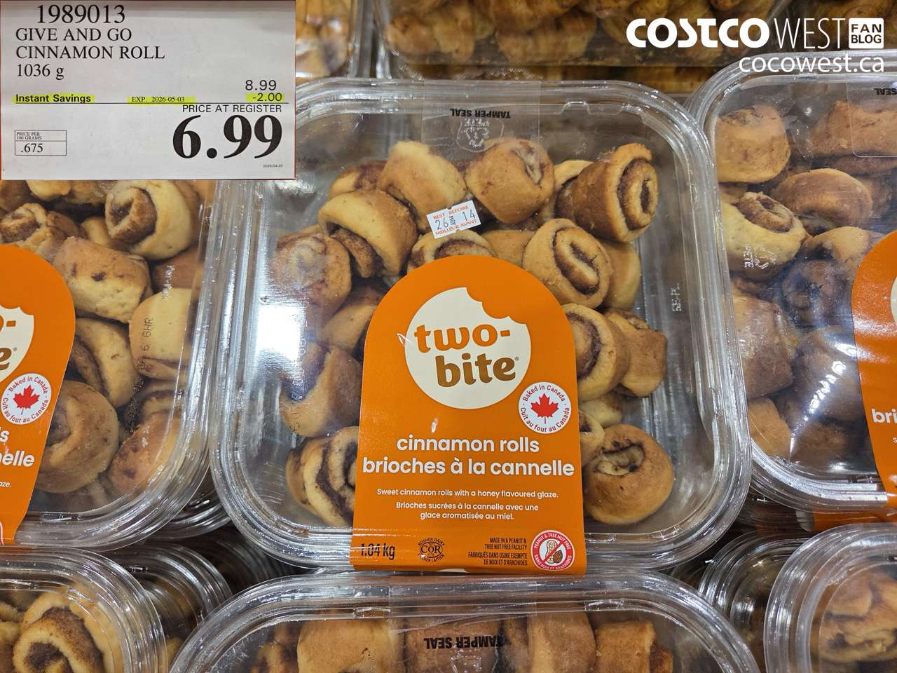 GIVE AND GO CINNAMON ROLL 1036 G