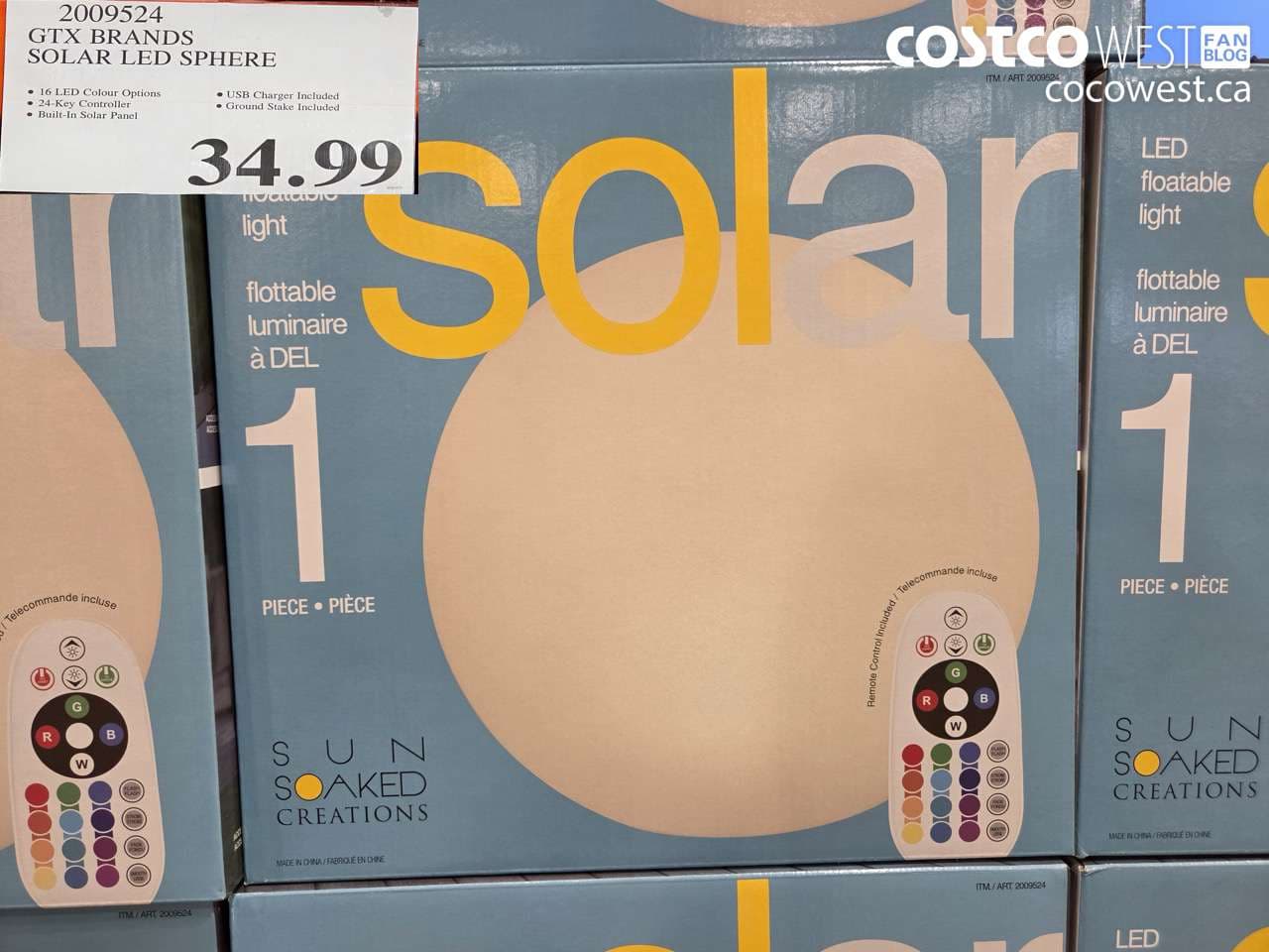 GTX BRANDS SOLAR LED SPHERE