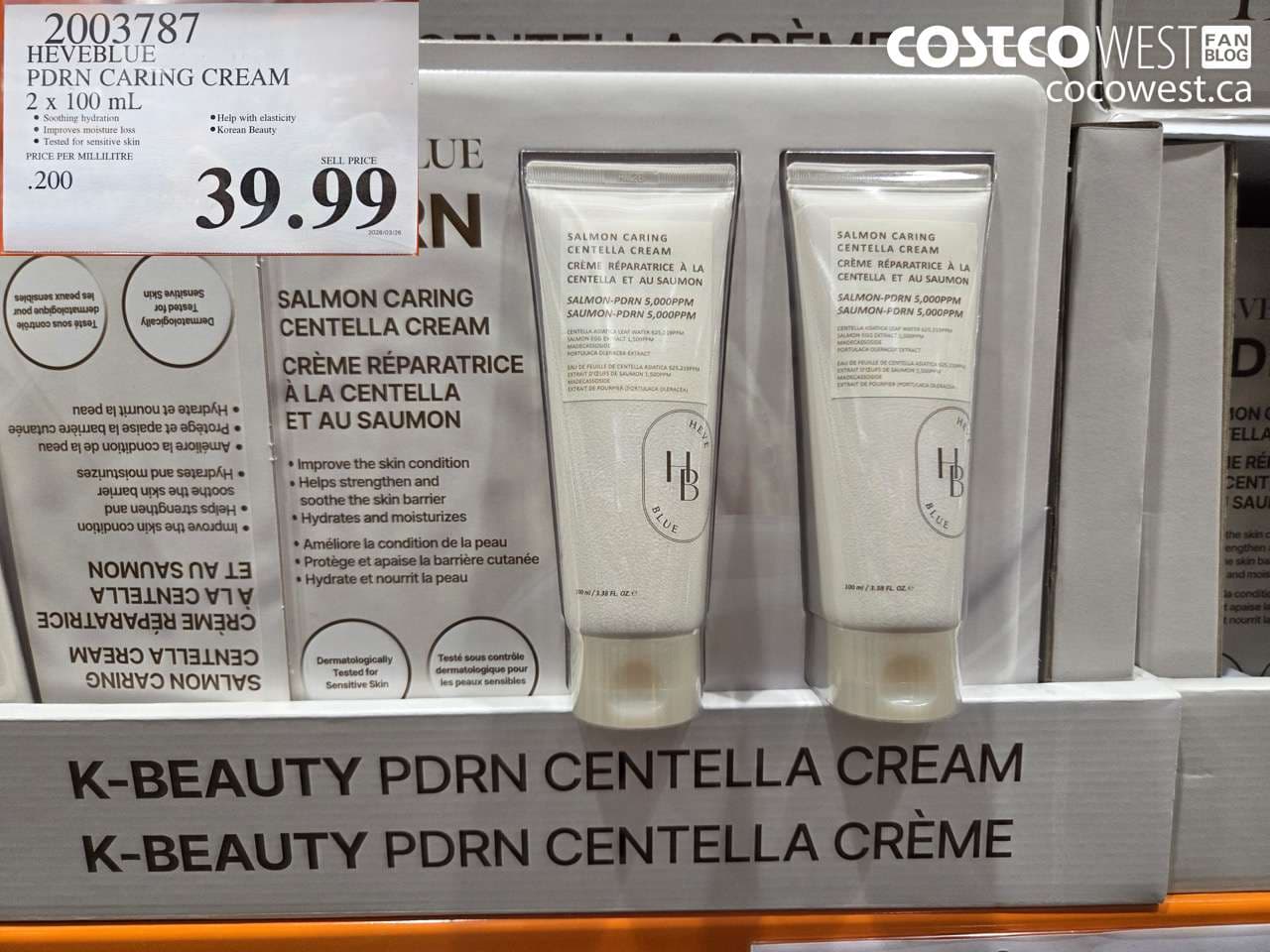 heveblue pdrn caring cream 2 x 100 ml