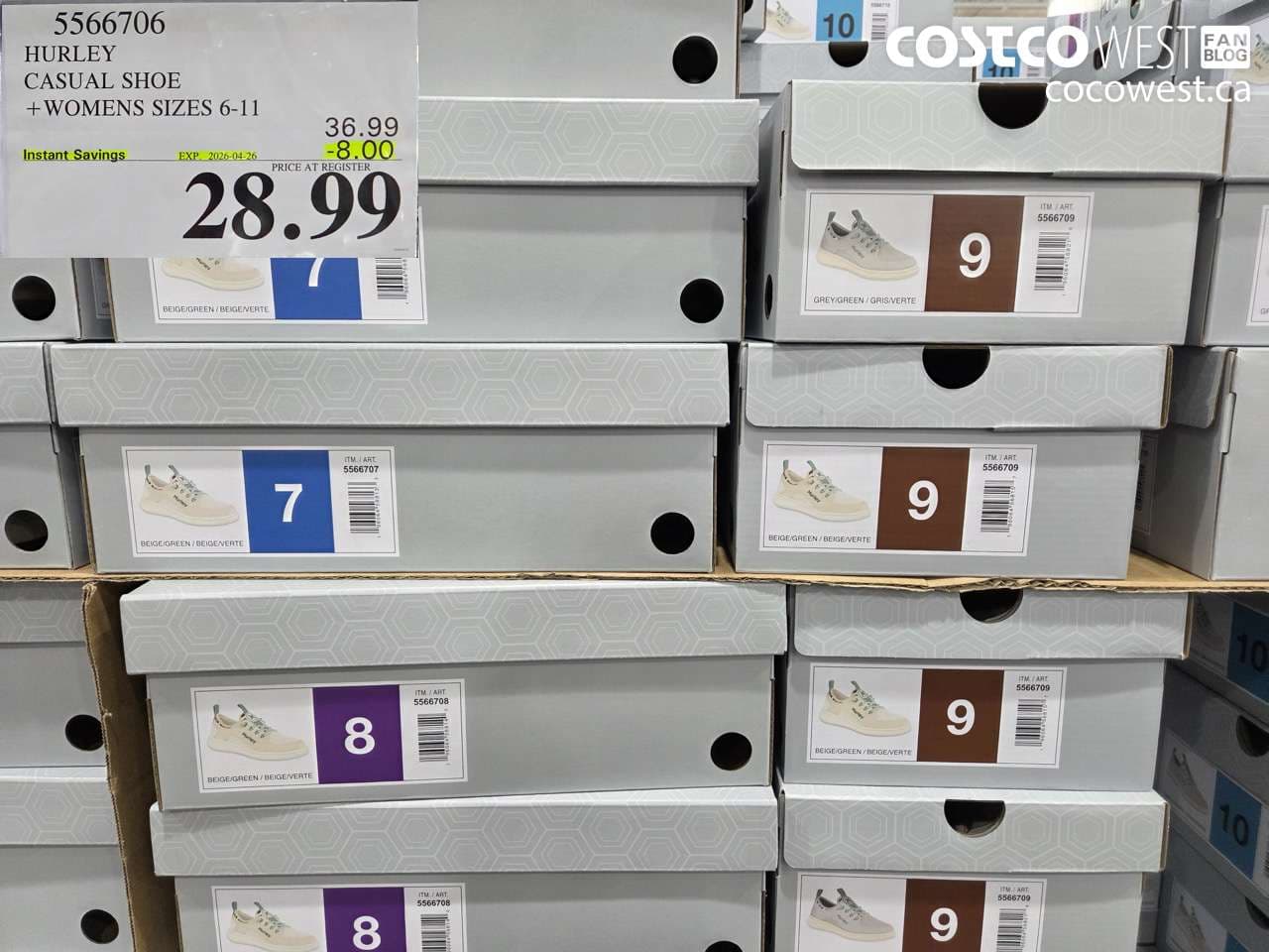 HURLEY CASUAL SHOE + WOMENS SIZES 6-11