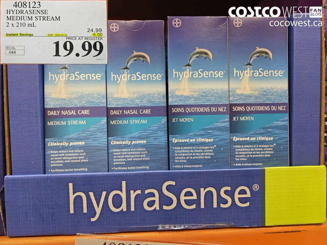 HYDRASENSE MEDIUM STREAM 2 X 210 ML