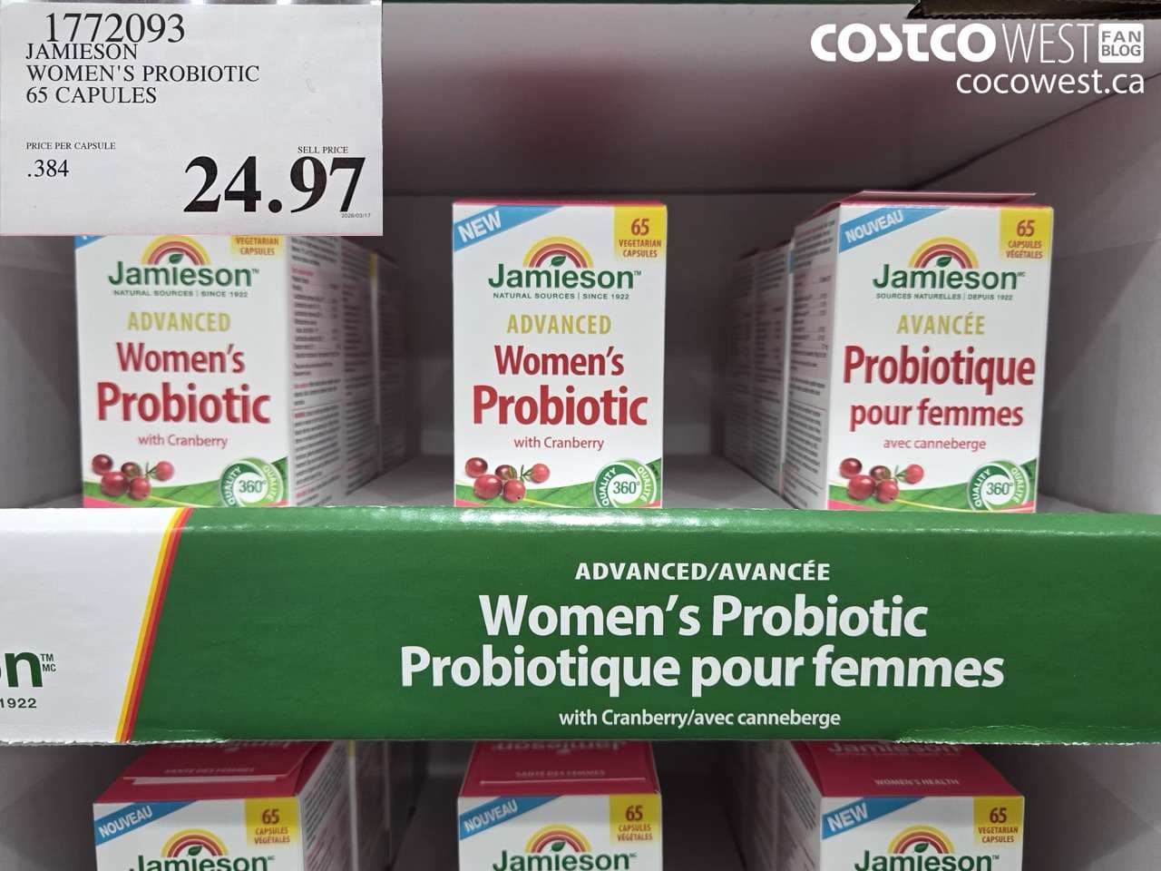 jamieson womens probiotic 65 capsules