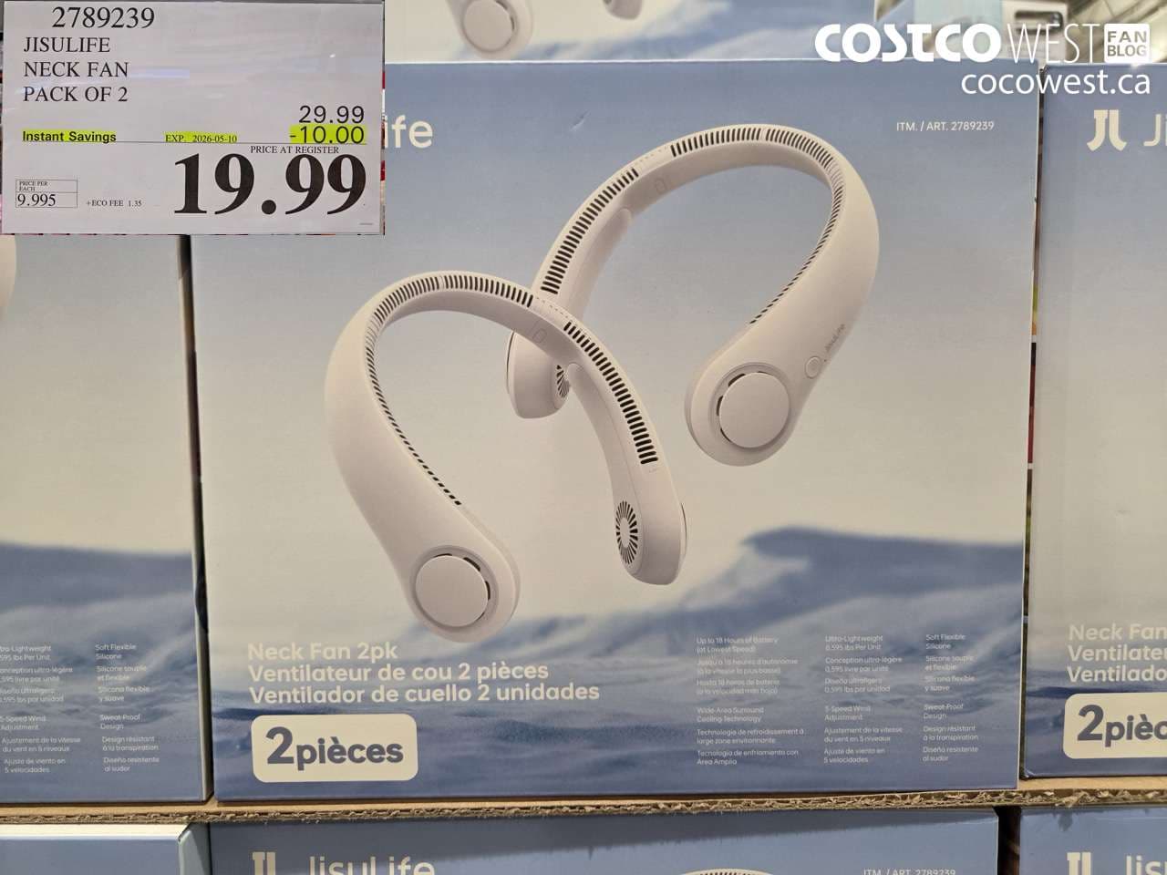 jisulife neck fan pack of 2