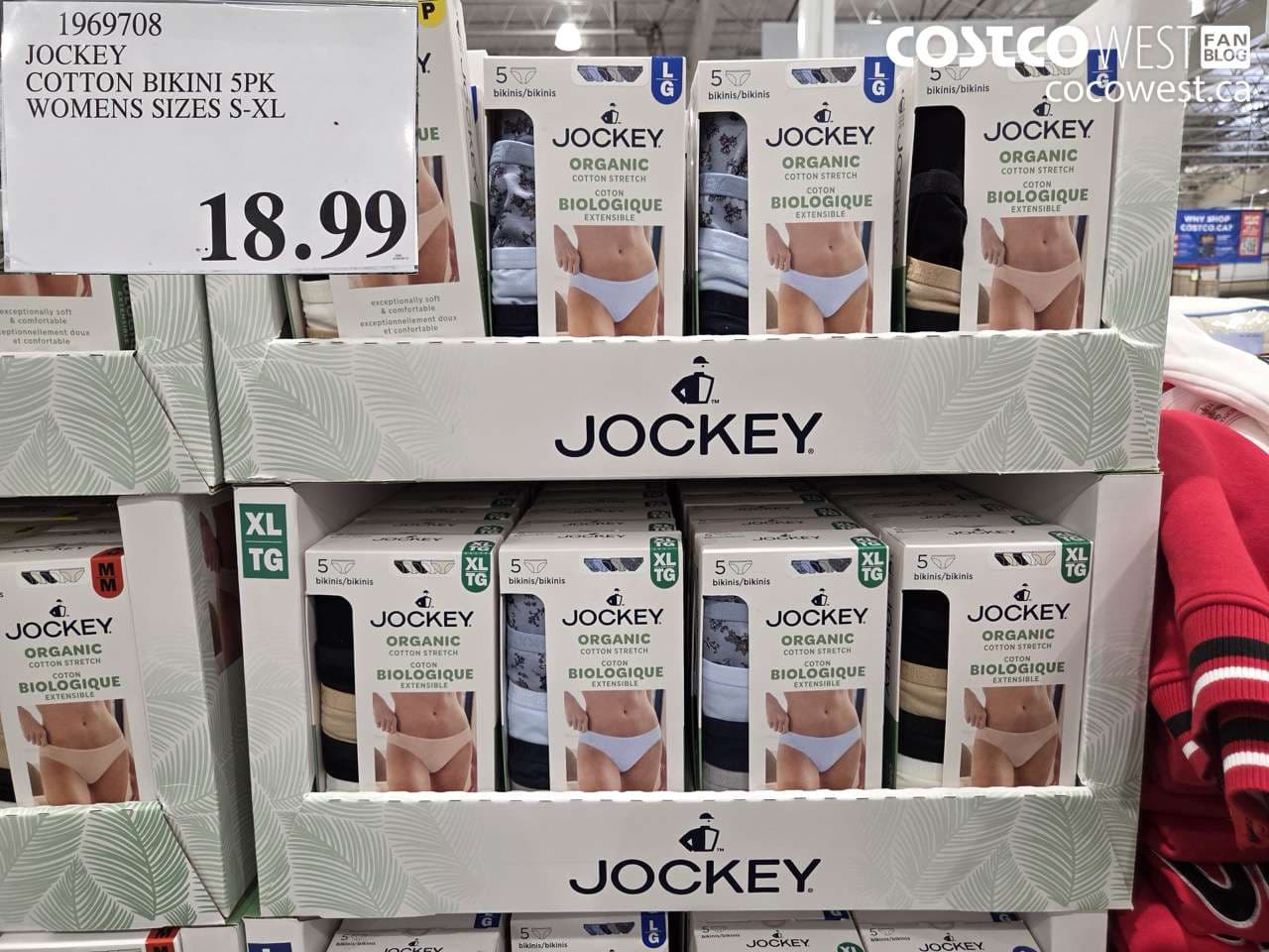jockey cotton bikini 5pk womens sizes sxl