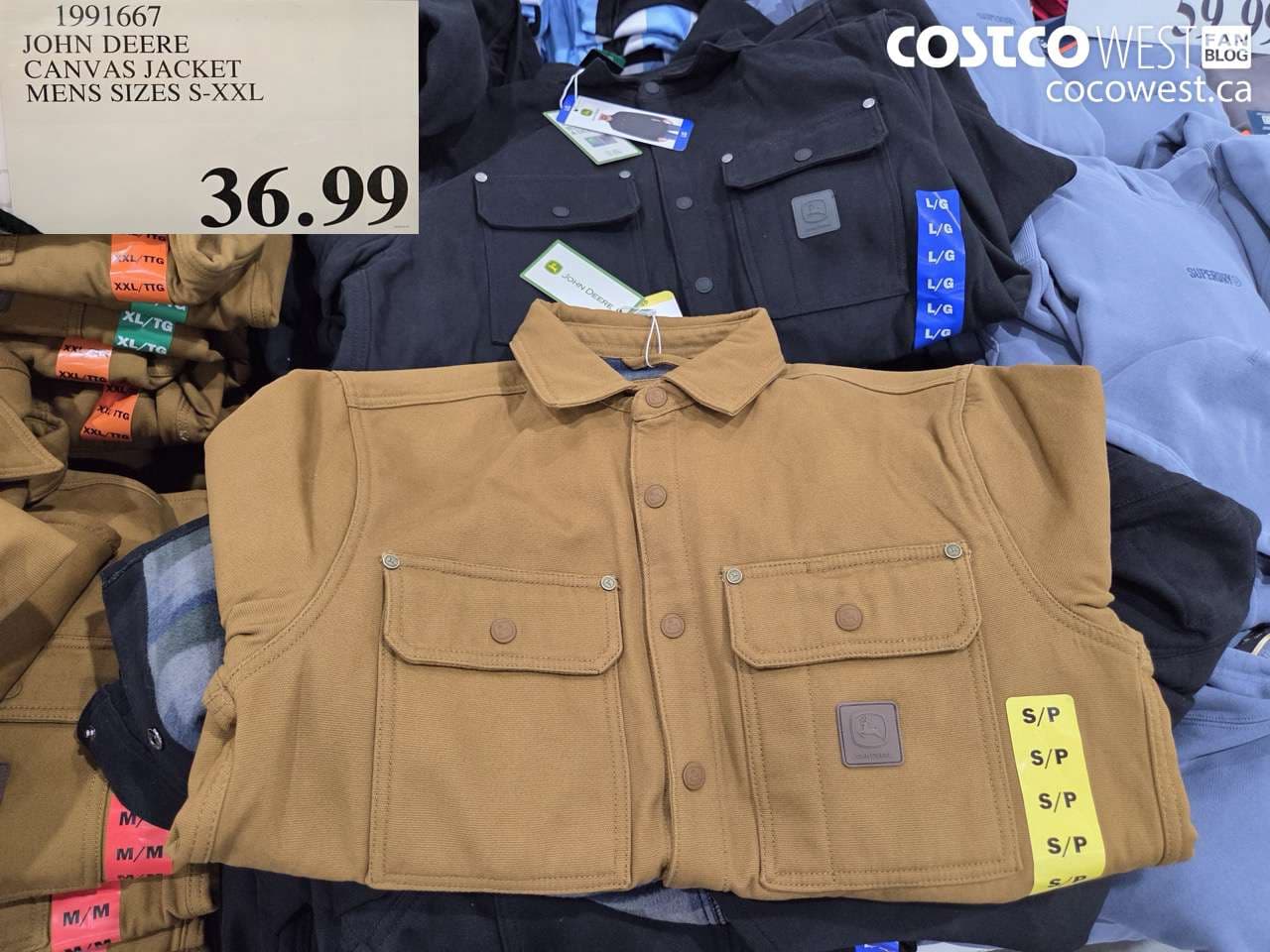 john deere canvas jacket mens sizes sxxl