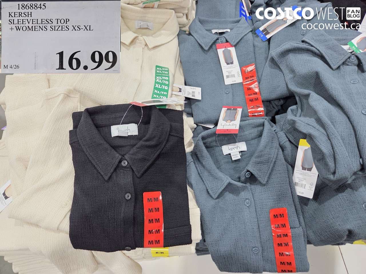 KERSH SLEEVELESS TOP + WOMENS SIZES XS-XL