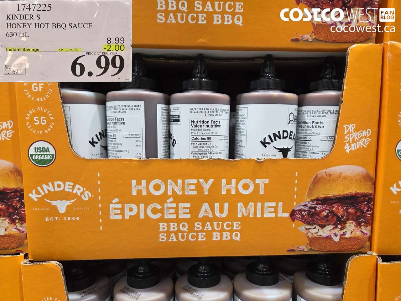 KINDER’S HONEY HOT BBQ SAUCE 630 ML