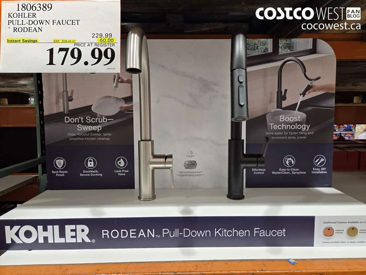 kohler pulldown faucet rodean