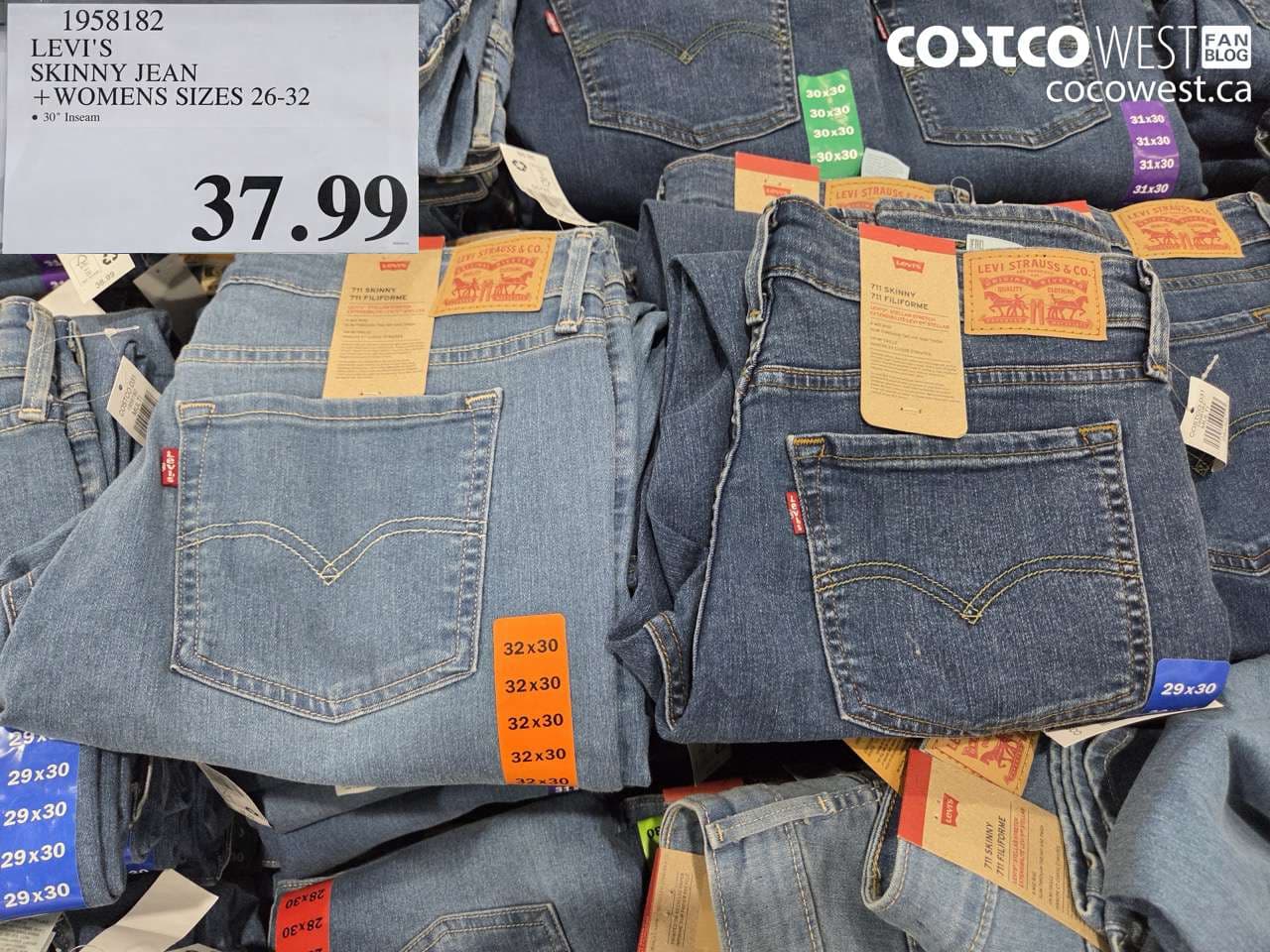 LEVI’S SKINNY JEAN + WOMENS SIZES 26-32