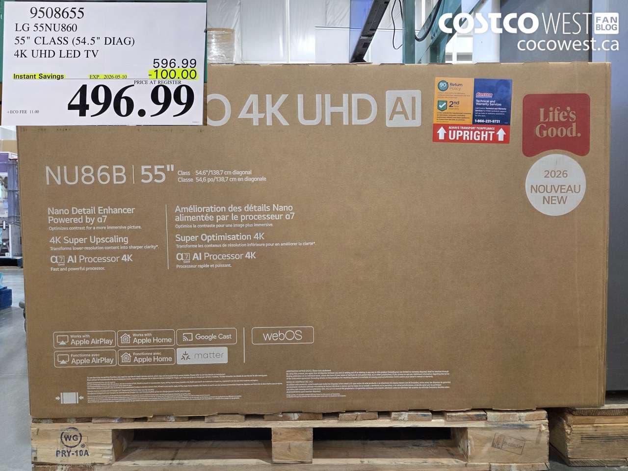 LG 55NU860 55 CLASS (54.5 DIAG) 4K UHD LED TV