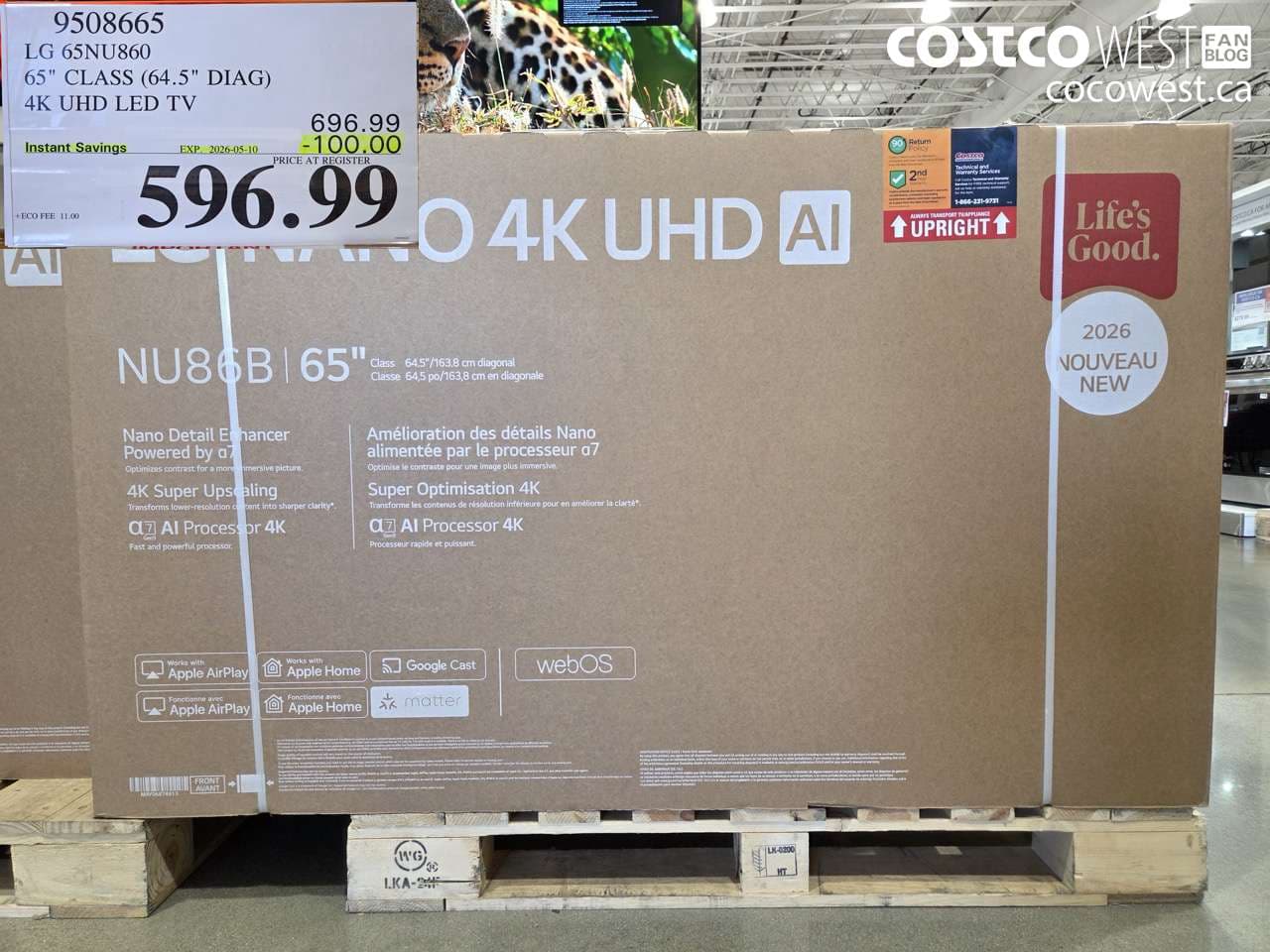 LG 65NU860 65 CLASS (64.5 DIAG) 4K UHD LED TV