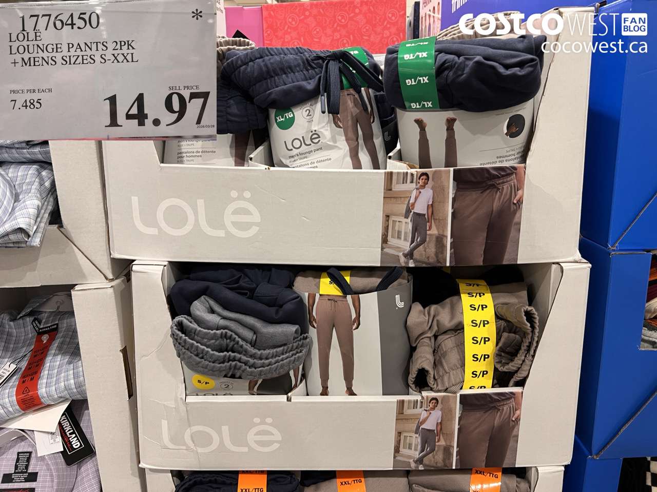 lole lounge pants 2pk  mens sizes sxxl