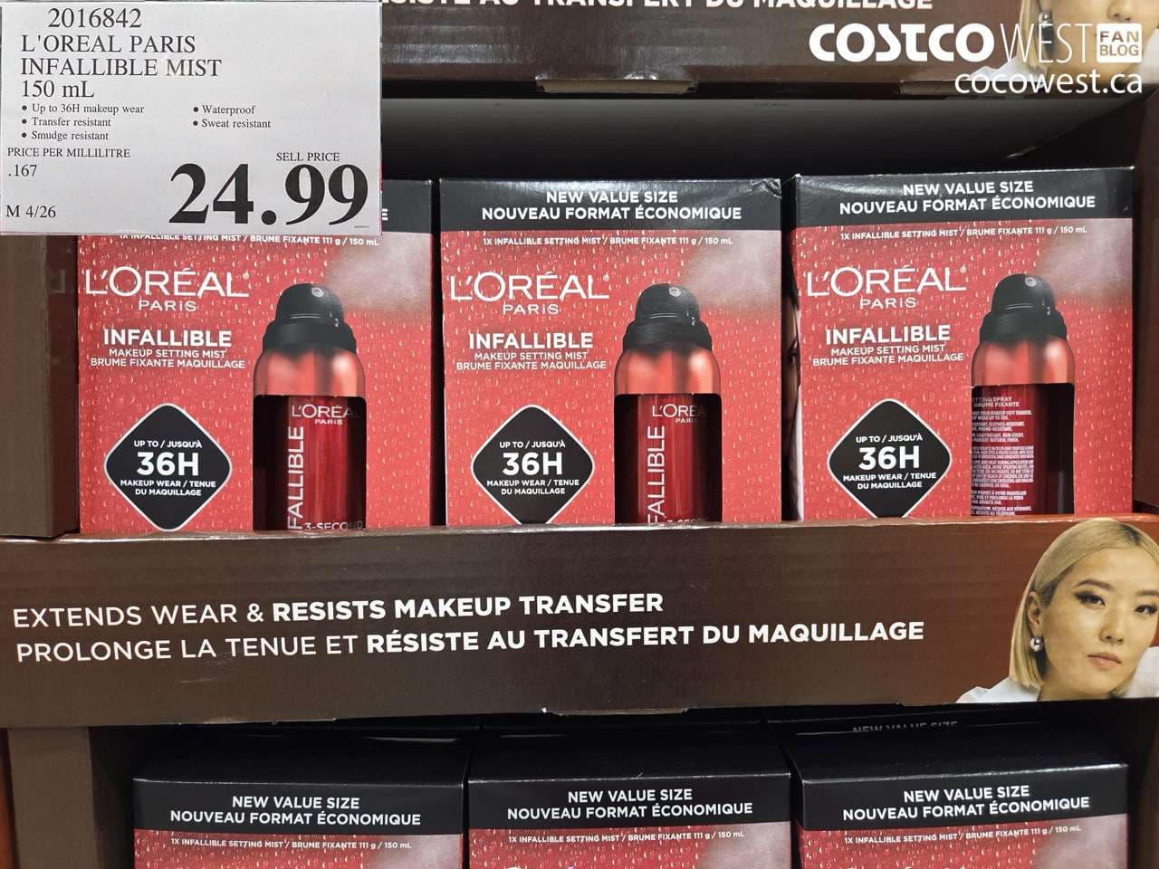 loreal paris infallible mist 150 ml