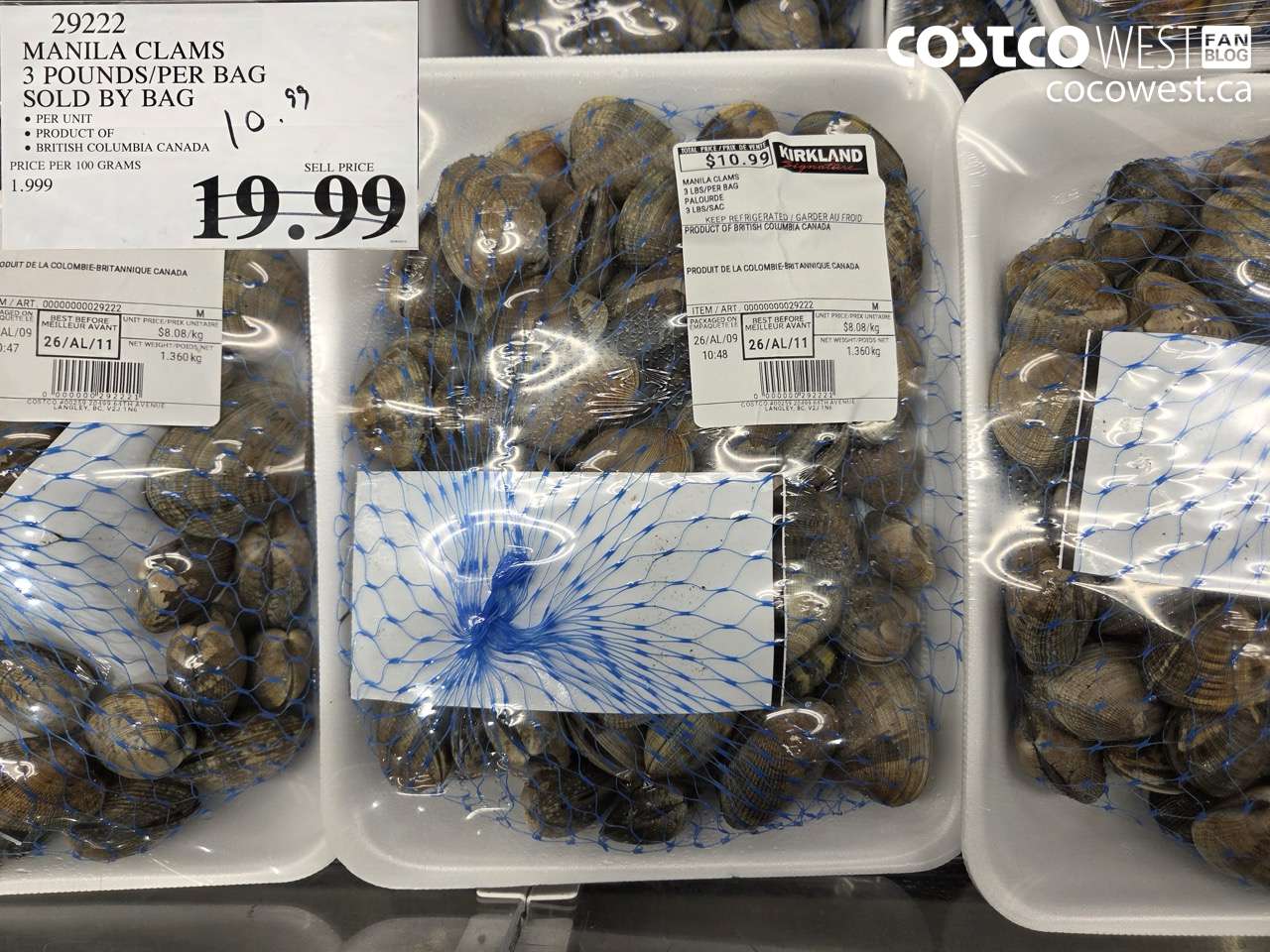 MANILA CLAMS 3 POUNDS/PER BAG SOLD BY BAG
