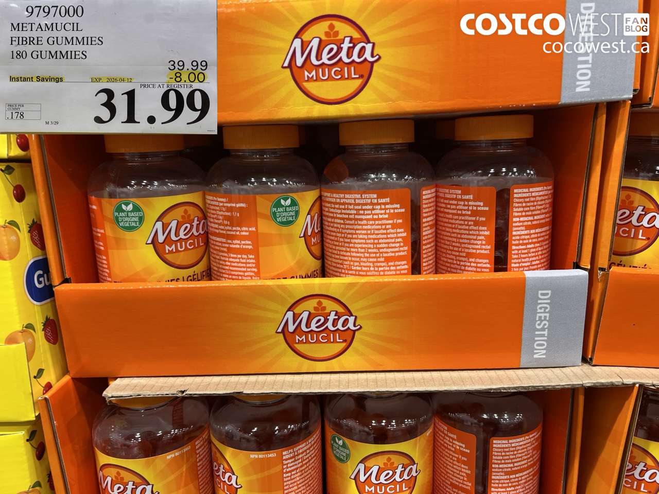 metamucil fibre gummies 180 gummies