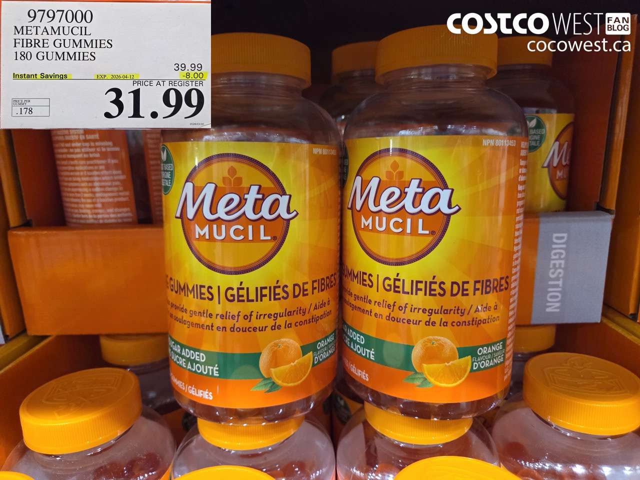 METAMUCIL FIBRE GUMMIES 180 GUMMIES