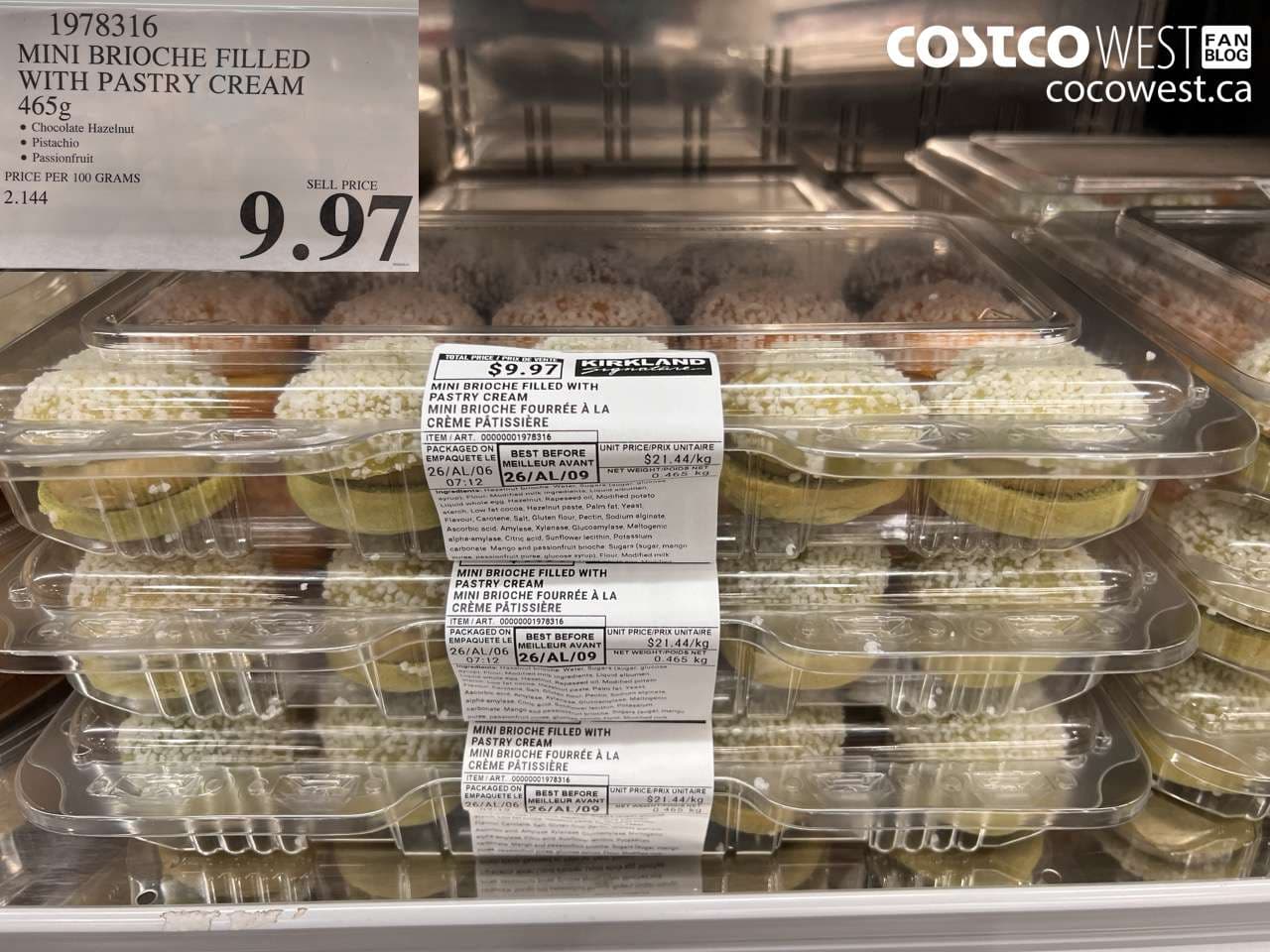 MINI BRIOCHE FILLED WITH PASTRY CREAM 465G