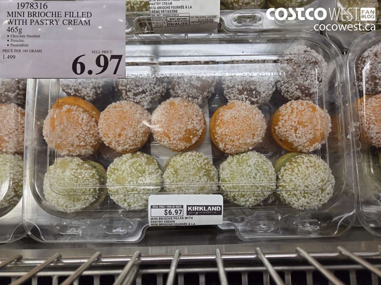 mini brioche filled with pastry cream 465g