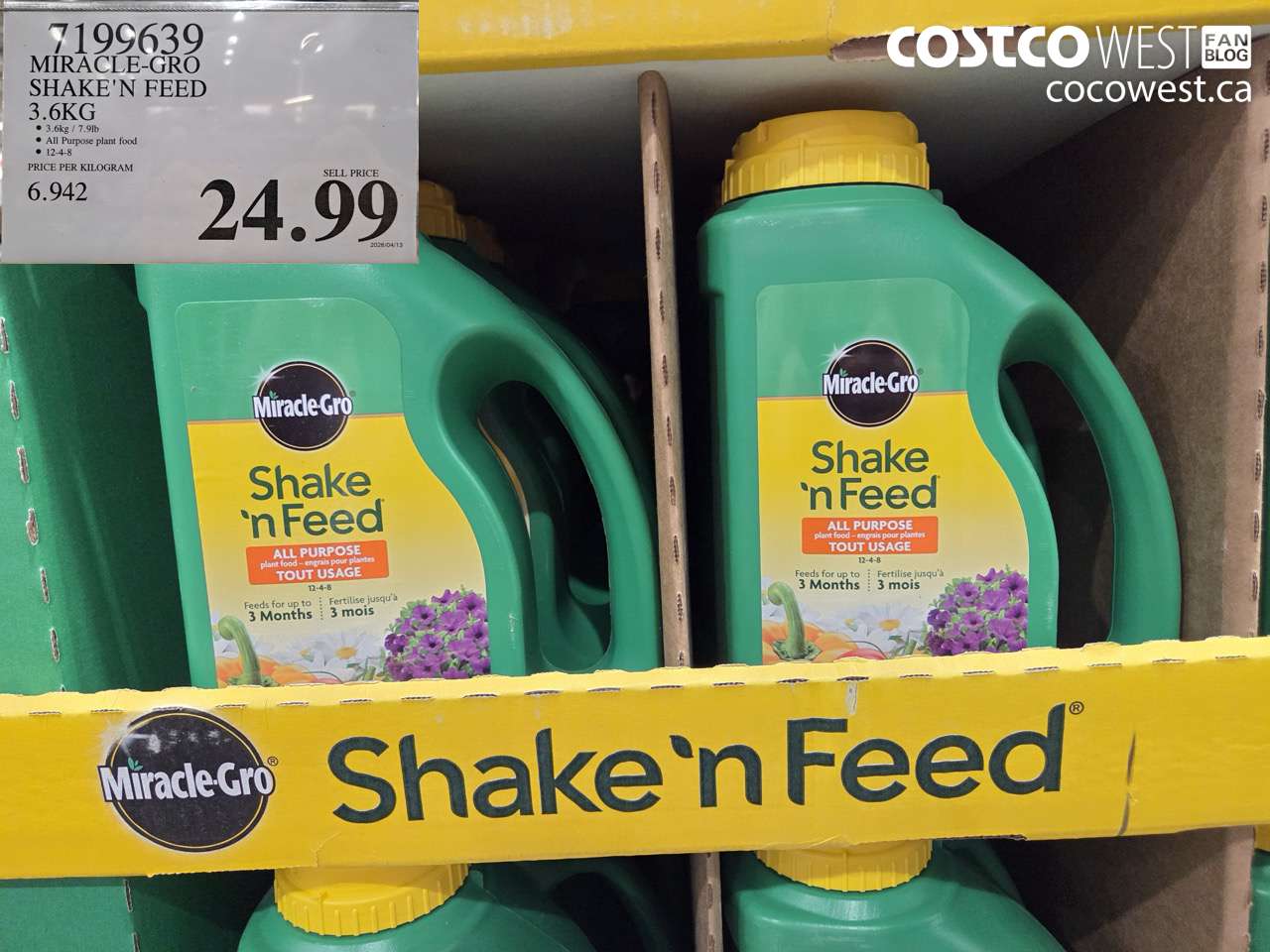 MIRACLE-GRO SHAKE’N FEED 3.6KG
