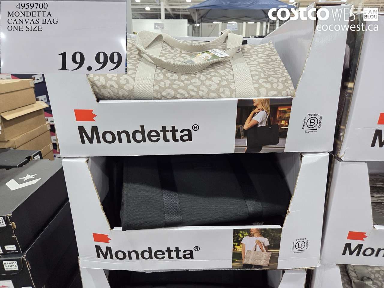 mondetta canvas bag one size