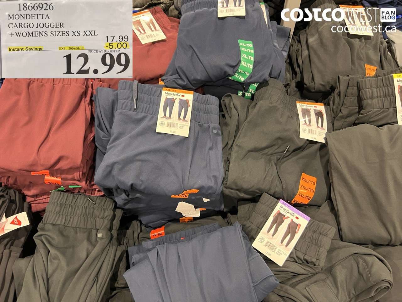 mondetta cargo jogger  womens sizes xsxxl