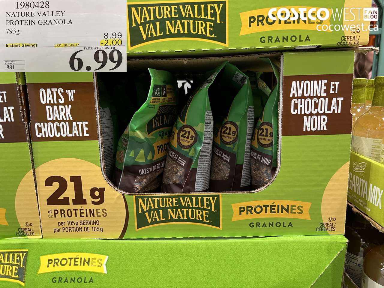 nature valley protein granola 793g