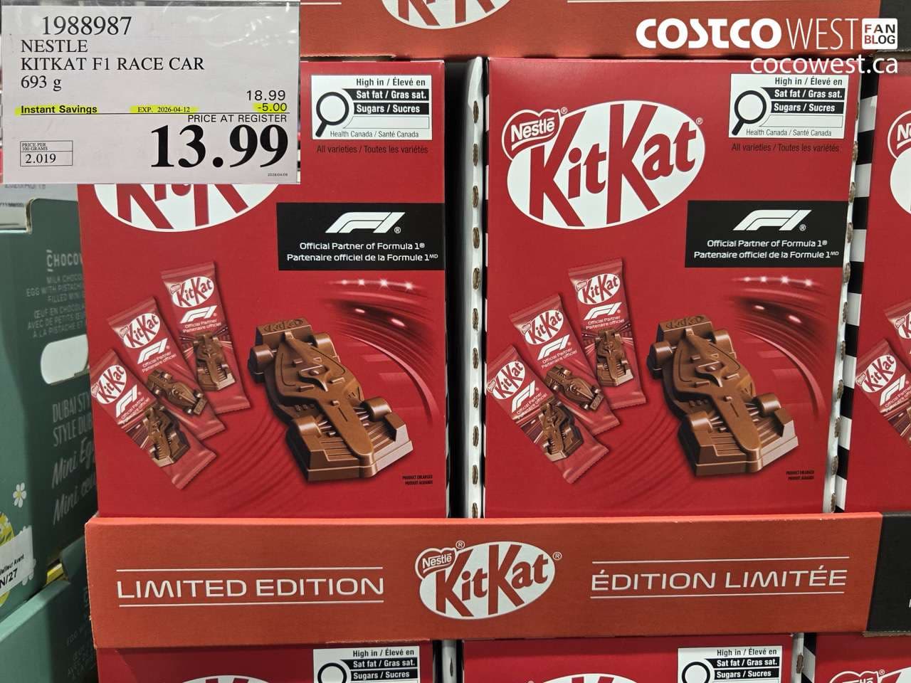 NESTLE KITKAT F1 RACE CAR 693 G