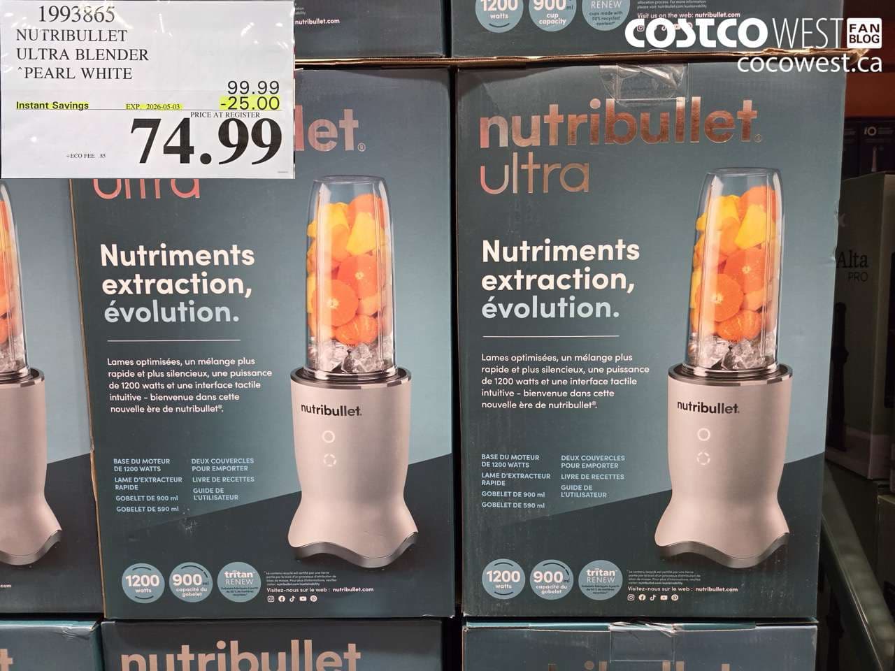 nutribullet ultra blender pearl white
