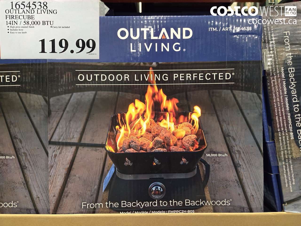 OUTLAND LIVING FIRECUBE 14IN / 58,000 BTU