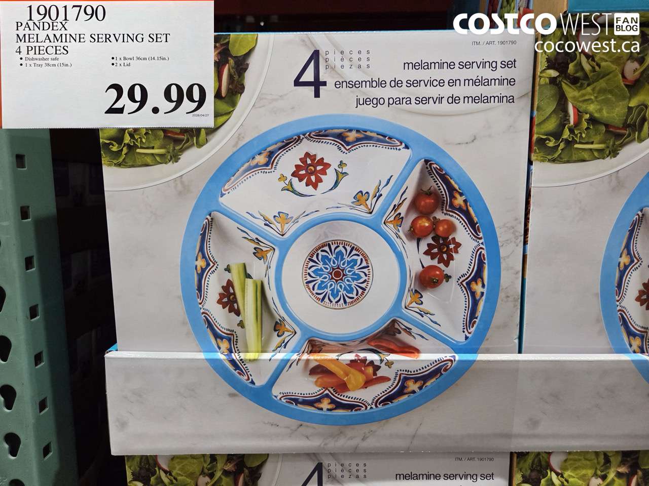 PANDEX MELAMINE SERVING SET 4 PIECES
